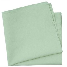 BELLUNO Solid Pocket Square for Men, Cotton and Linen Blend