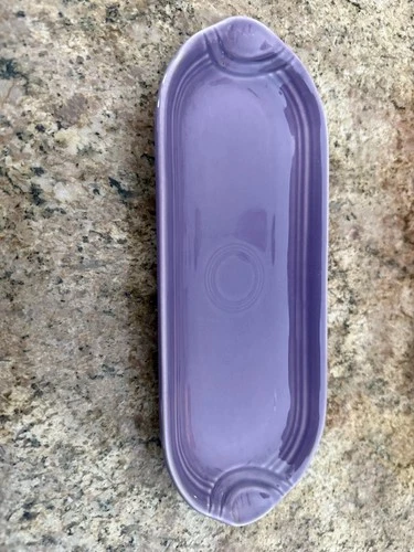 FIESTA LILAC Corn On The Cob Utility Tray 9.5 Awesome Preowned - Fast Ship