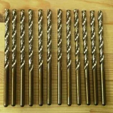 12 USA Made HSS 5/32 drill bits
