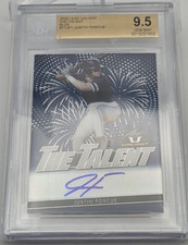 Justin Foscue BGS 9.5 GMMNT Auto 10 2020 Leaf Valiant Blue The Talent 1/50