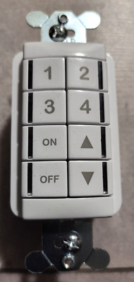 ACUITY CONTROLS nLight NPODM 4P DX WH LOW VOLTAGE PUSH-BUTTON WALLPOD