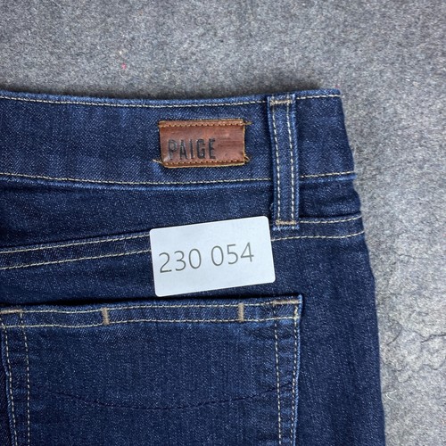 Paige Jeans Womens 30 Blue Skyline Boot Cut Low Rise Dark Wash Stretch Denim - Picture 13 of 13