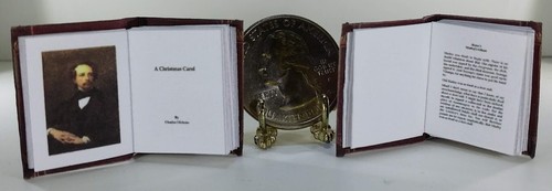 MINIATURBUCH EIN WEIHNACHTSLIED CHARLES DICKENS PUPPENHAUS MASSSTAB 1:12 - Bild 2 von 3