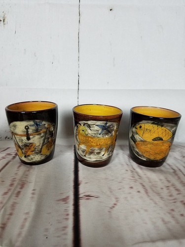Rare Mid-century Art Pottery 7 piece Wicker Basket-Belloli Locarno Switzerland - Picture 2 of 6