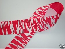 1.5" Red White Zebra Stripe Grosgrain Ribbon Hairbow Crafts Wreaths Christmas 2y