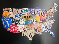 Blechschild USA License Plates geprägt 65cm ...