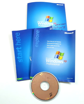 Vintage Microsoft Windows XP Professional Service Pack 1 Upgrade Ver 2002