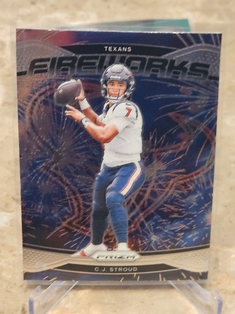 2024 Panini Prizm #3 C.J. Stroud Fireworks Houston Texans