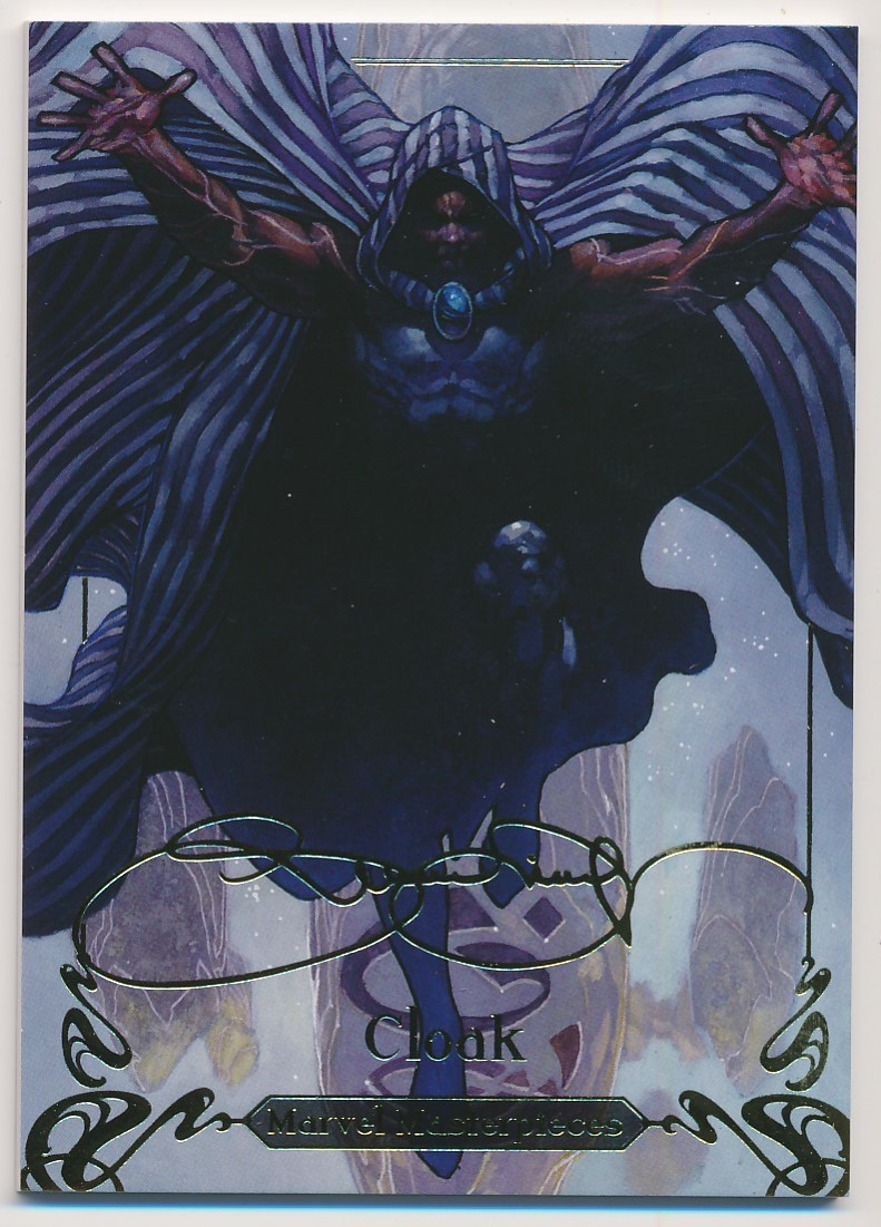 2018 Skybox Marvel Masterpieces 【Cloak】 2018 CLOAK SKYBOX MARVEL MASTERPIECES GOLD FOIL SIGNATURE