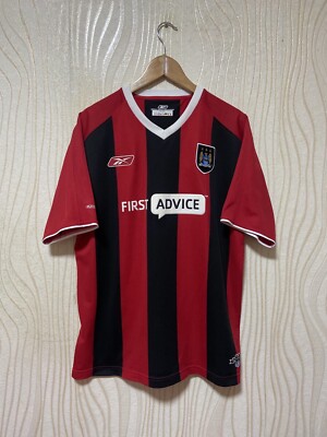 マンチェスターシティ ユニフォーム Reebok 2003-2004 MANCHESTER CITY 2003 2004 AWAY FOOTBALL SHIRT SOCCER JERSEY REEBOK