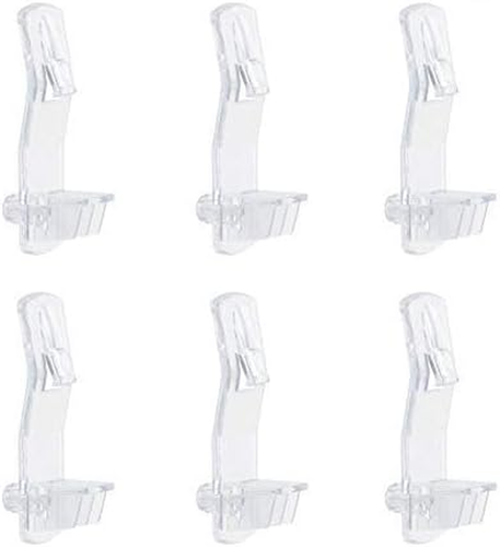 INCREWAY 30 Pack Shelf Support Peg, Clear Plastic Locking Shelf Support Pin Clip