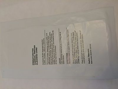 Datamax 3.25'' x 8.00'' cleaning card (designed for the S-Class ticket printer) x5