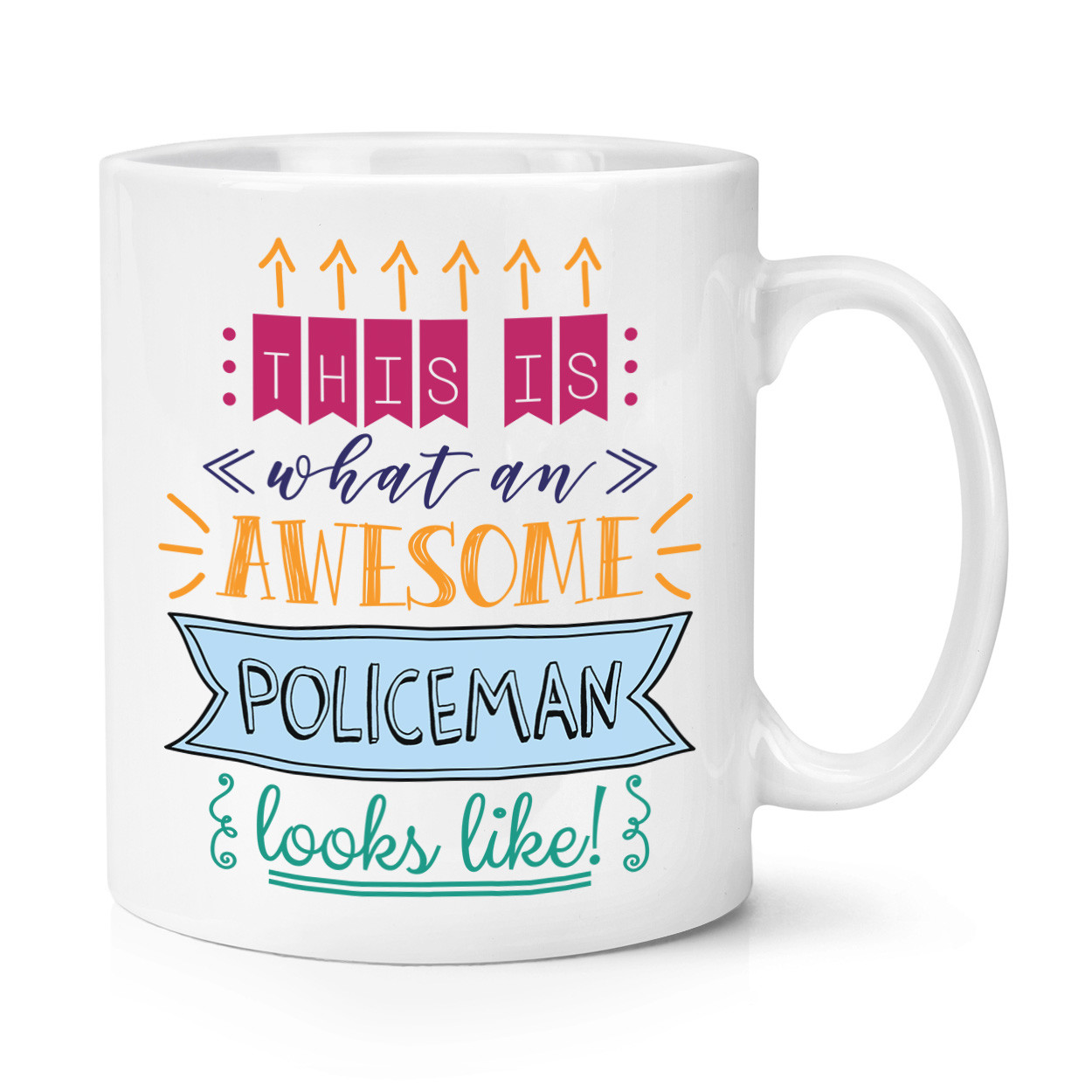 This Is What An Awesome Policeman Looks Like 10oz Mug Cup - Funny Favourite Best