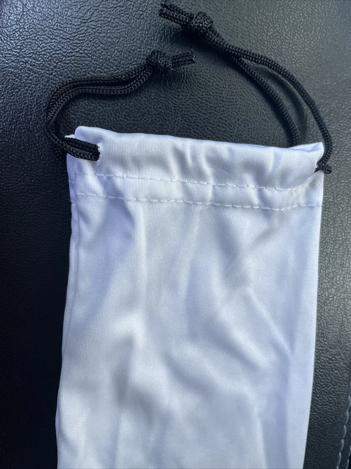 White The Look Eyeglass Case Drawstring Pouch Cloth Bag Lot of 50 Soft Sunglass Foto 4 de 4