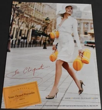 2007 Print Ad Clothing Fashion Style Heels Veuve Clicquot Sexy Long Legs Art