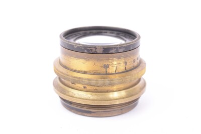 Vintage Messing Objektiv Anastigmat Double Minor S.W f/6.3 - 180mm. #11386