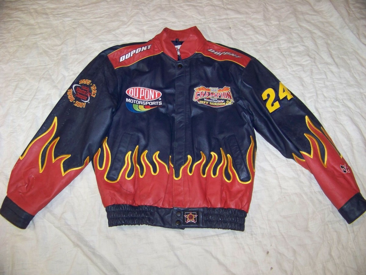 Vintage Chase Authentics Nascar Leather Jacket - M - Jeff