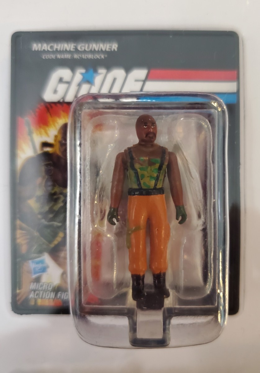 Worlds Smallest Toys GI Gi Joe Machine Gunner Roadblock