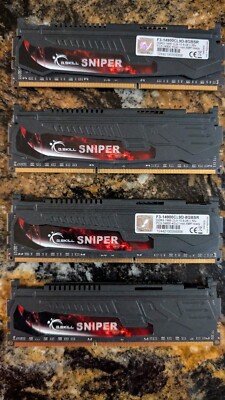 G.SKILL SNIPER F3-14900CL9D-8GBSR - 16 GB (4 X 4GB Kits) DDR3-1866 - PC3-14900