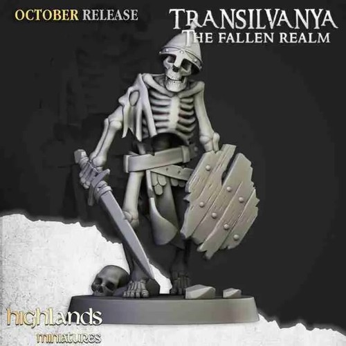 Undead Skeleton Warriors 10 figs no com–28mm -Highlands Miniatures–Transilvanya - Picture 12 of 12