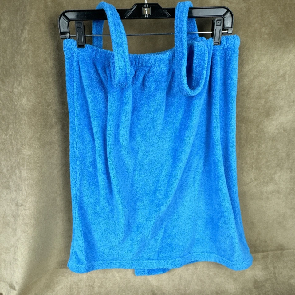 Hello Kitty Womens S/M Towel Terry Bath Robe Wrap~ Pool Beach Coverup Blue - Image 4 of 4