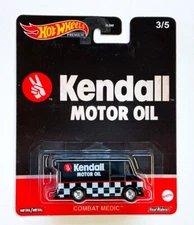 2023 HOT WHEELS PREMIUM KENDALL MOTOR OIL COMBAT MEDIC WITH REAL RIDERS