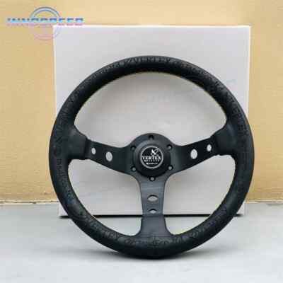 VERTEX KING 13 英寸 330 毫米 JDM Racing 真皮漂移运动方向盘- | eBay