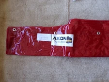 Akon Curtains & Dividers Welding Curtain - 15' x 5' - Red Clear; tS