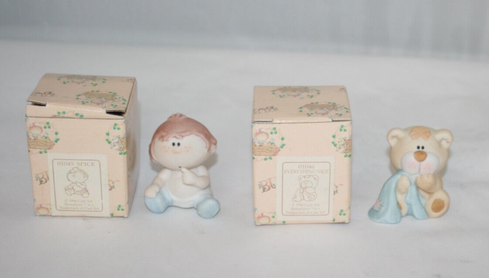 1996 Cast Art Bumpkins Lot of 2 01045 Spice & 01046 Everything Nice Figures NIB