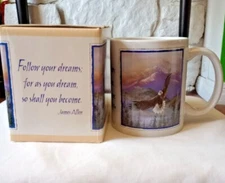Leanin’ Tree Coffee Mug MGR 239 Eagle James Allen inspirational nature beautiful