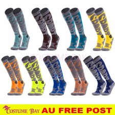 Calcetines térmicos de esquí que absorben la humedad acolchados snowboard deportes de invierno equipo cálido