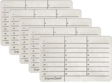 ImpressSeed Cryptocurrency Cold Storage Seed Backup - 5pc Metal Stamp Plate