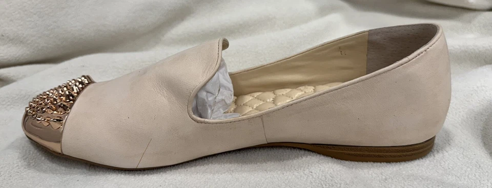 Nuevo Boutique 9 Zapatos Mocasines Planos Tachonados Cuero Gamuza Suave Limitado Yendo 10 Foto 4 de 4