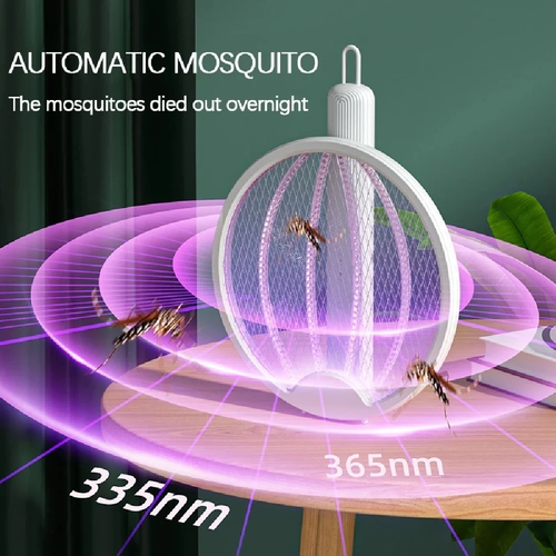 2-in-1 Electronic Mosquito Fly Bug Swatter Insect Killer Zapper Light Trap Lamp - Picture 13 of 16