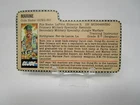 1983 Gung-Ho Marine G.I. JOE COBRA File Card Vintage Original