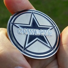 PREMIUM NFL Dallas Cowboys Poker Guard Card Chip Protector Golf Marker Coin