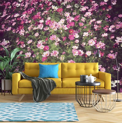 3D Pink Flower G9403 Wallpaper Wall Murals Removable Self-adhesive Honey