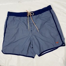 Ted Baker Blue Houndstooth Swim Trunks Shorts 6/XXL The Worlds Your Lobster Line