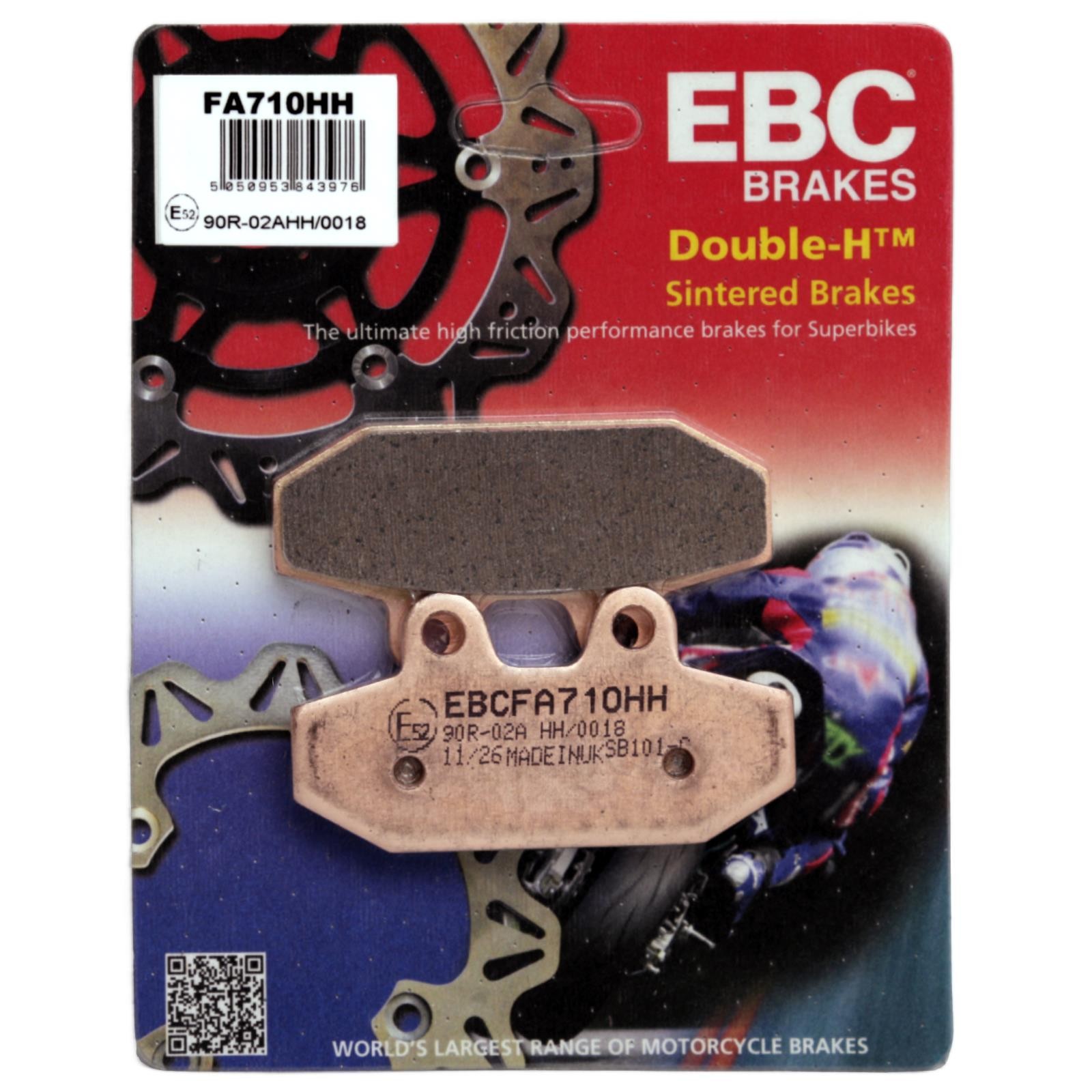 HARLEY Softail FLFBS Fat Boy 114 18-23 EBC FA710HH Sintered Brake Pads Rear