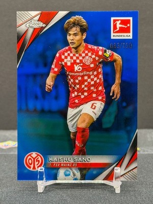 2024-25 Topps Chrome Bundesliga - Kaishu Sano #69 Blue Refractor /150 (RC)
