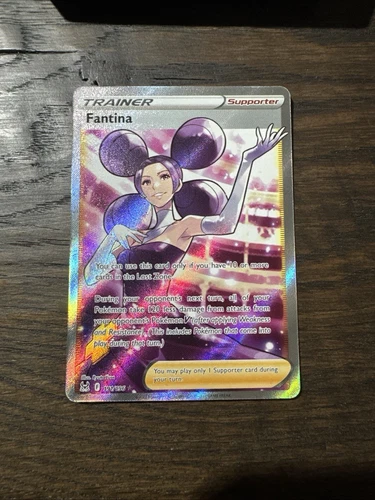 Fantina 191/196 Full Art Sword and Shield Trainer Lost Origin Pokemon NM