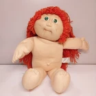1978 1982 Cabbage Patch Kids Girl Doll Coleco Green Eyes Red Hair Pigtails #2