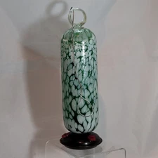 Par a sol  hand blown green Hummingbird Feeder Made In Mexico