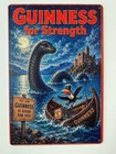 Guinness Beer Metal Sign - Guinness For Strength Retro Vintage Irish Loch Ness