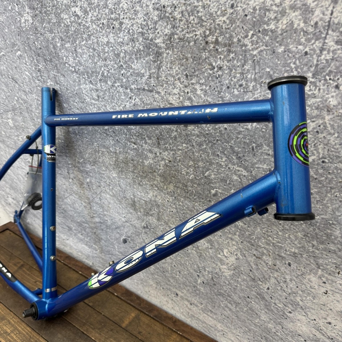 Vintage Kona Fire Mountain MTB Frame 19in Joe Murray Blue 90s MTB