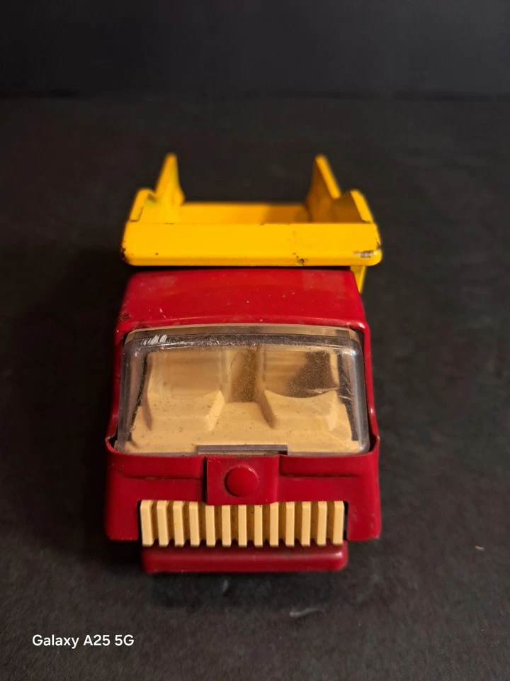 复古 Tonka 压钢红色黄色小型自卸车 55040 1970 年代 — 第 4/4 张图片