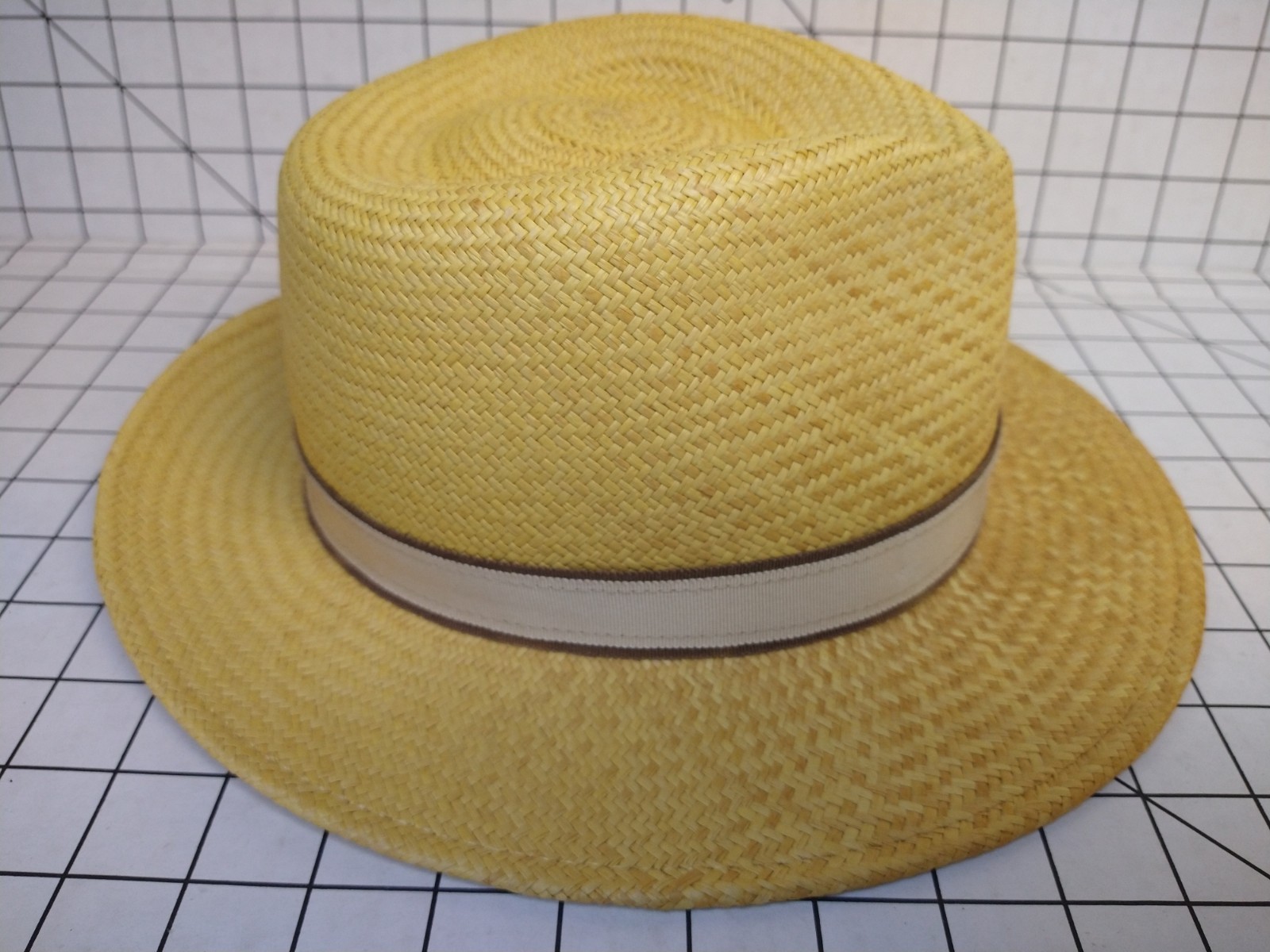 Bailey THE GENUINE ORIGINAL PANAMA Straw Fedora Hat SZ L