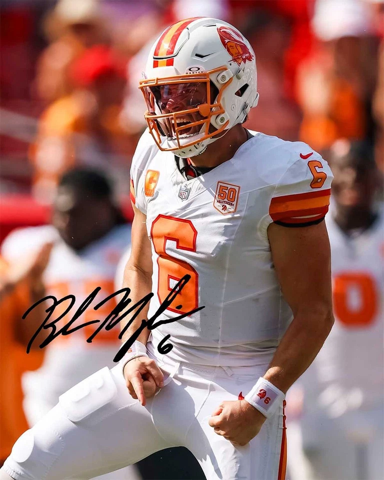 Baker Mayfield Mike Evans bucs glossy Photo poster 11x14 tampa bay auto reprint