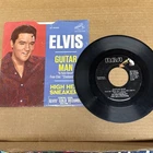 45 rpm Vintage 7” Vinyl Single Record Jukebox Elvis Presley Guitar Man