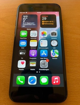 Apple iPhone SE 2. Gen A2296 (GSM) - 128 GB - Schwarz  Top Zustand